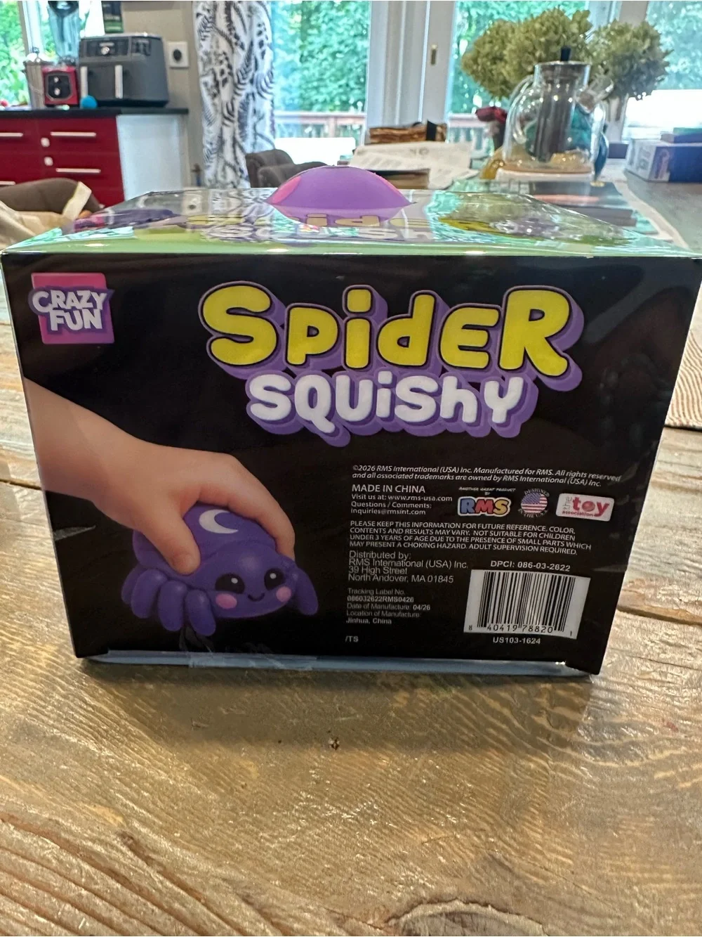 Spider Squishy Plush Toy - Purple fun crazy